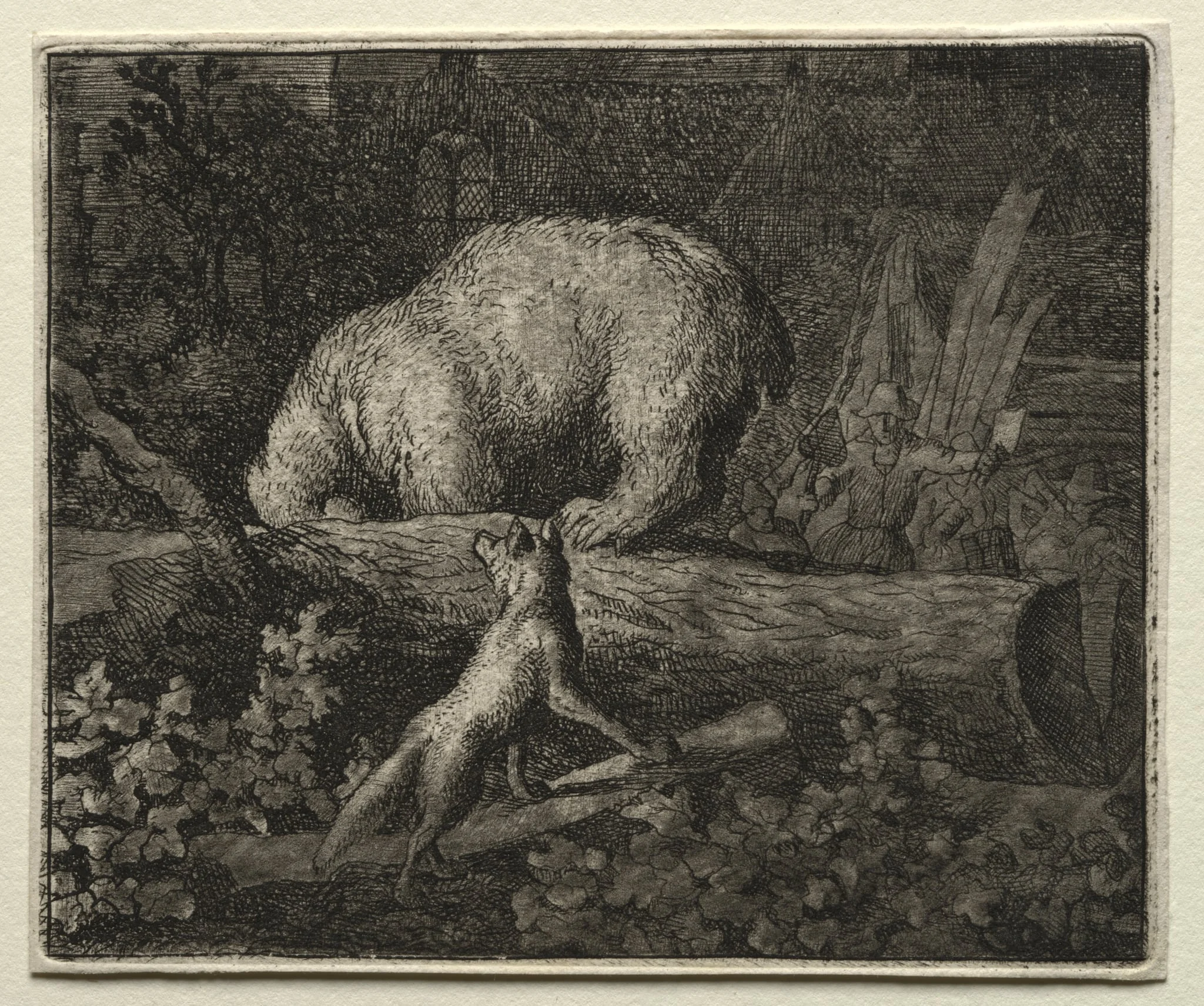 Reynard the Fox:  Trapping the Bear, by Allart van Everdingen, 1662