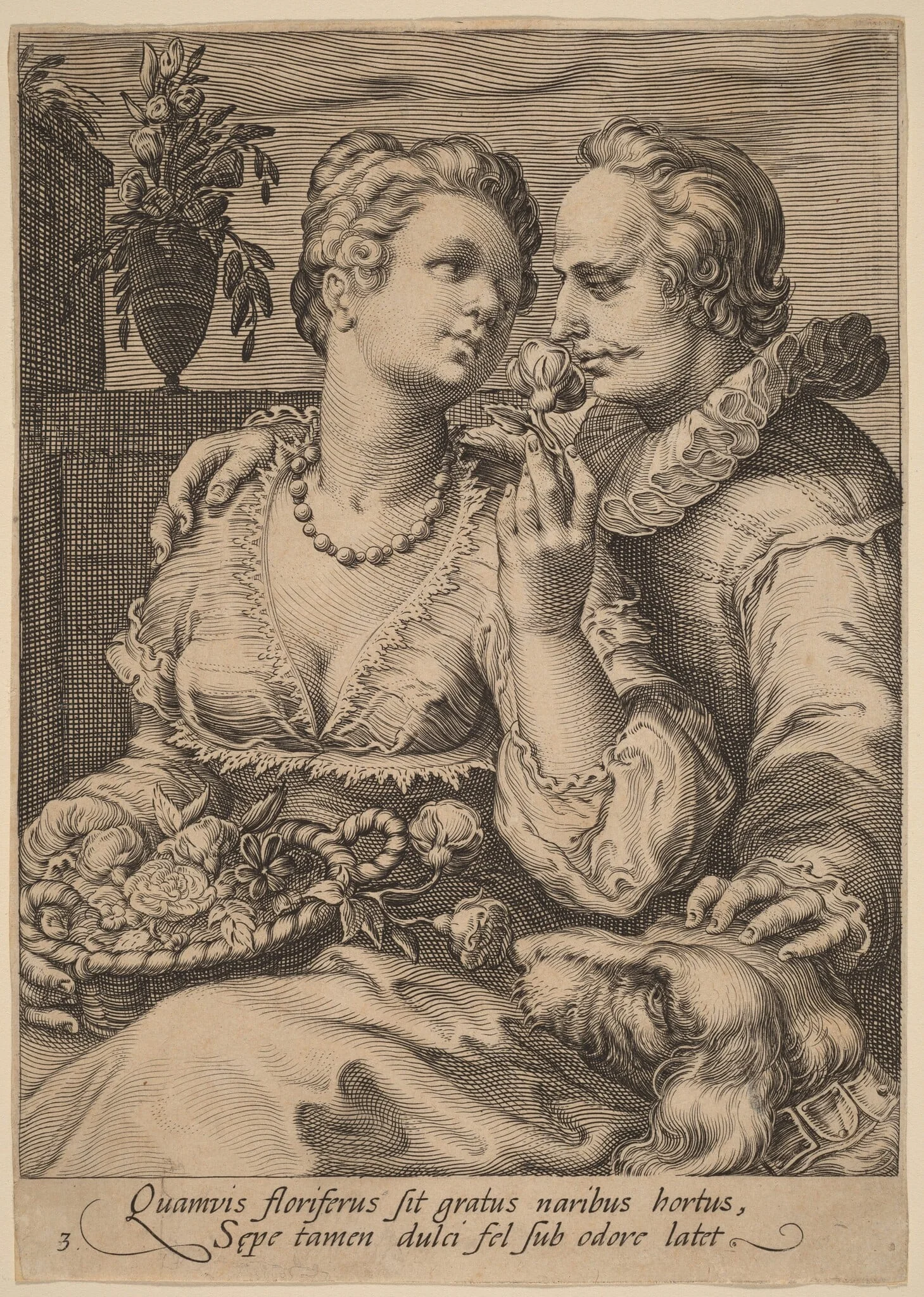 Smell, by Jan Pietersz Saenredam, ink, 1595