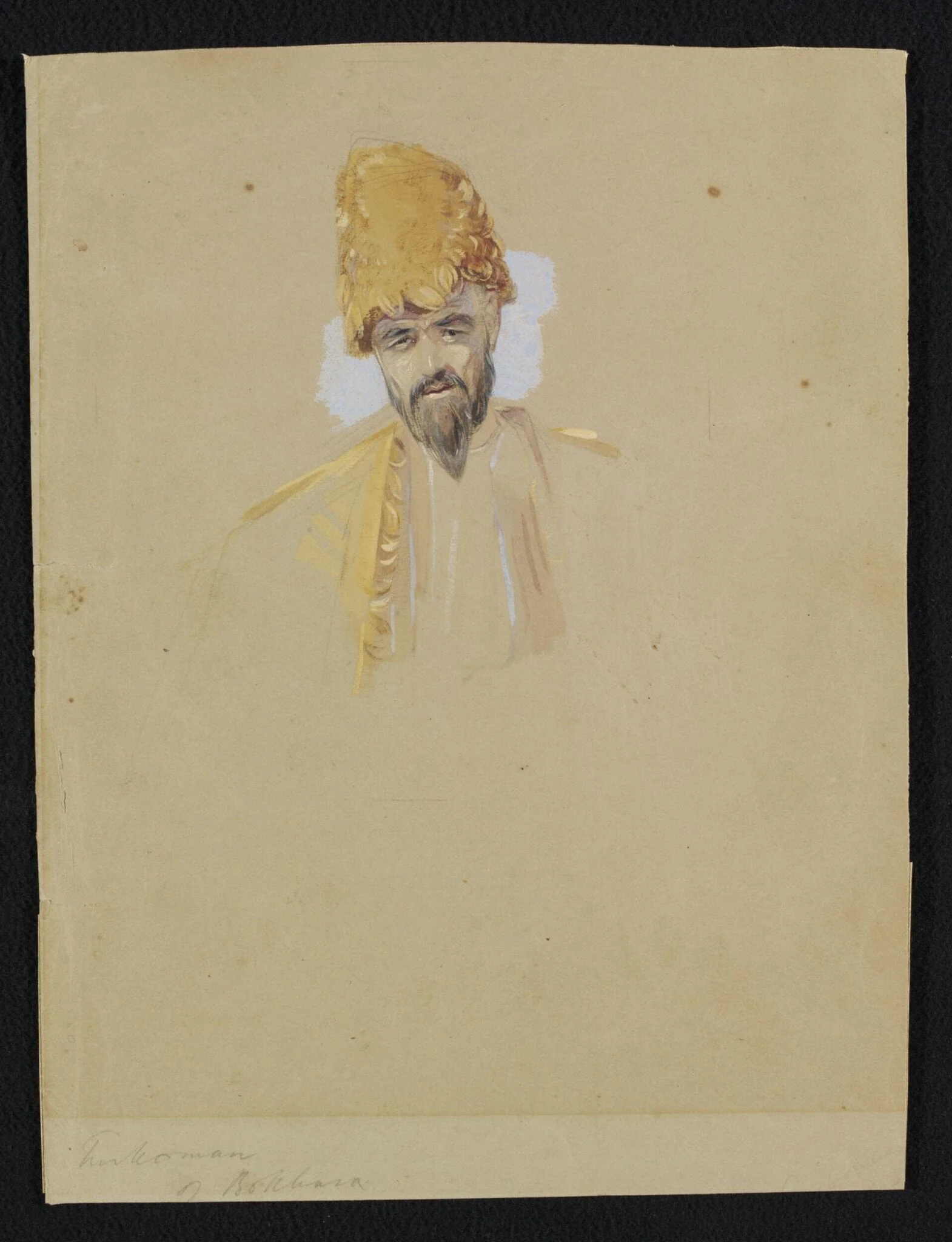 Turkoman of Bokhara, by Frederick Christian Lewis, watercolor, 1836