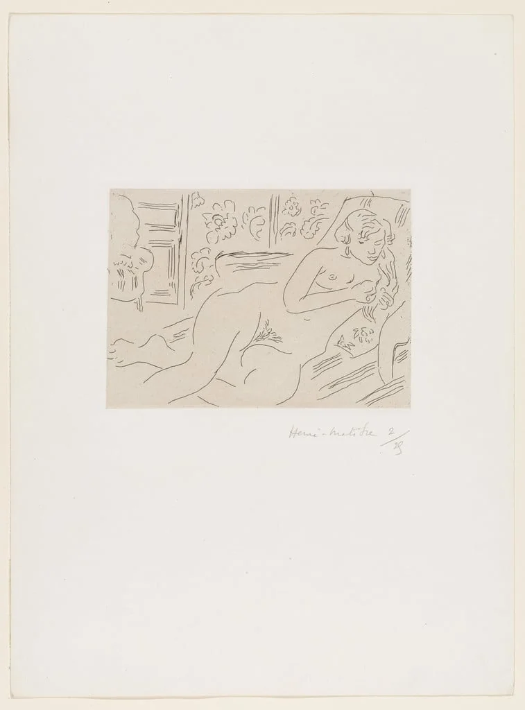 Untitled, by Henri Matisse, ink, 1929