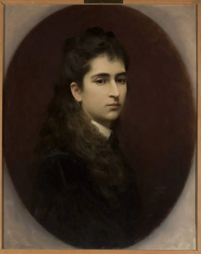Portrait of a girl with loose hair