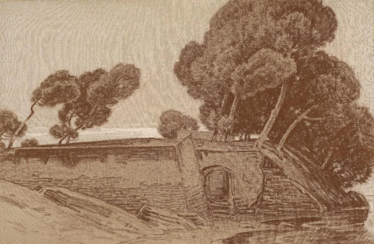 Pinien bei Fiascherino, by Hermann Gattiker, unspecified, 1910