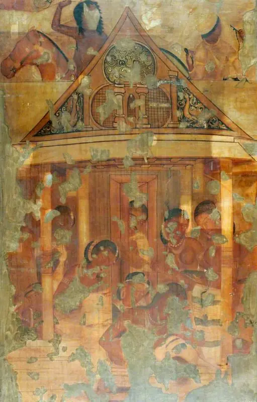 Copy of Painting inside the Caves of Ajanta (cave 17)