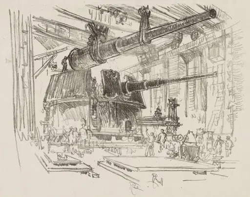English War Work:  Fitting Guns in Turrets