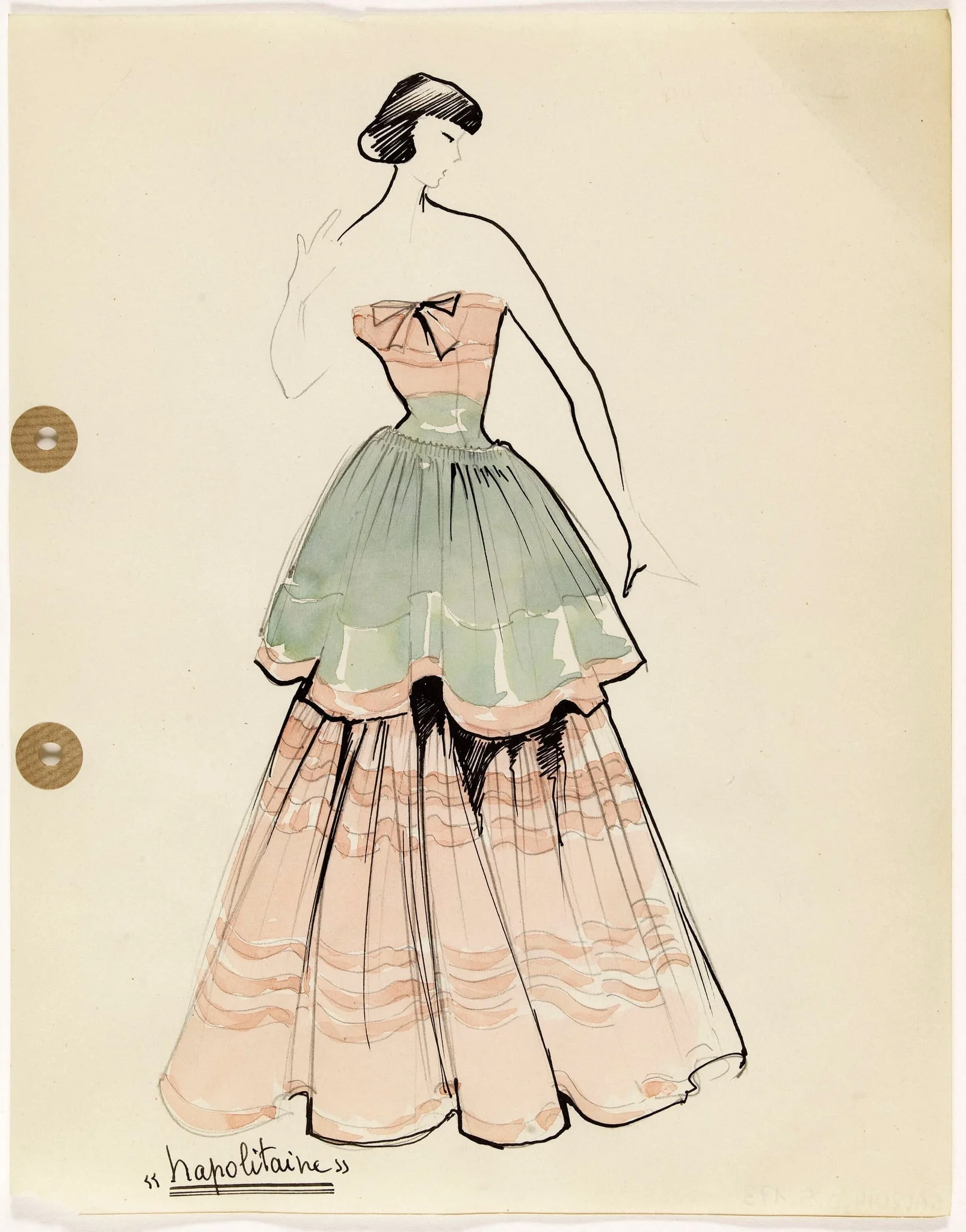 'Napolitaine', by Marie-Louise Carven, 1949