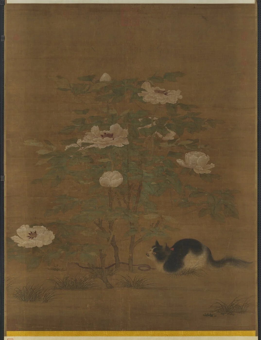 宋人富貴花狸　軸, by Unknown, unspecified, 1850