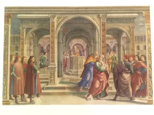 Copy after The Expulsion of Joachim from the Temple, Domenico Ghirlandaio in the Tornabuoni Chapel, Santa Maria Novella (Florence)