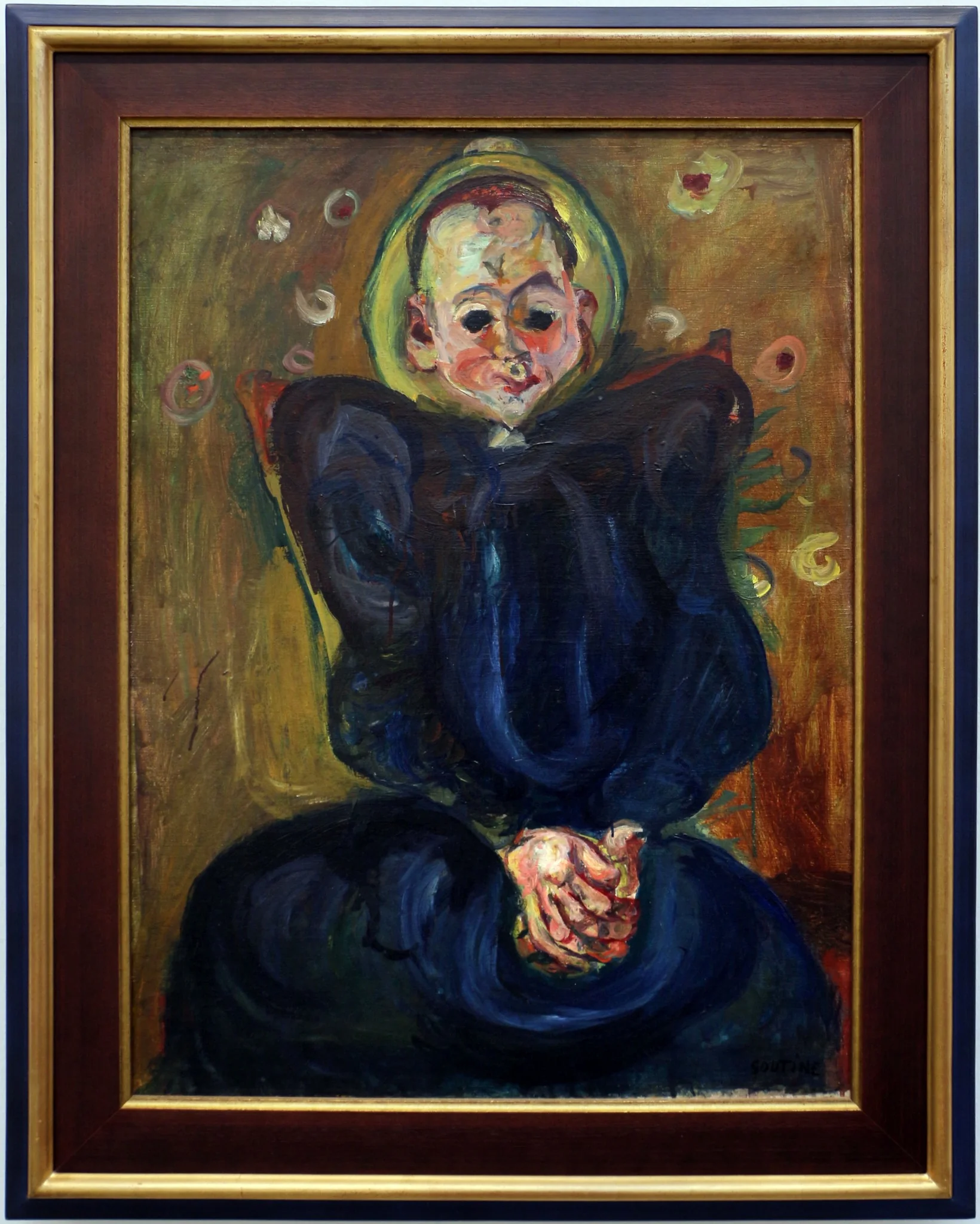 Femme à la robe bleue, by Chaïm Soutine, oil, 1924