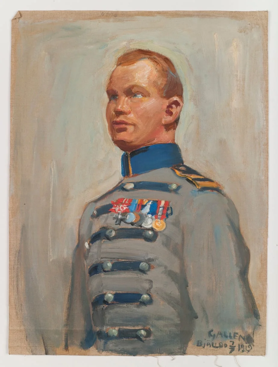 Marsalkka Mannerheimin lakeija, by Akseli Gallen-Kallela, unspecified