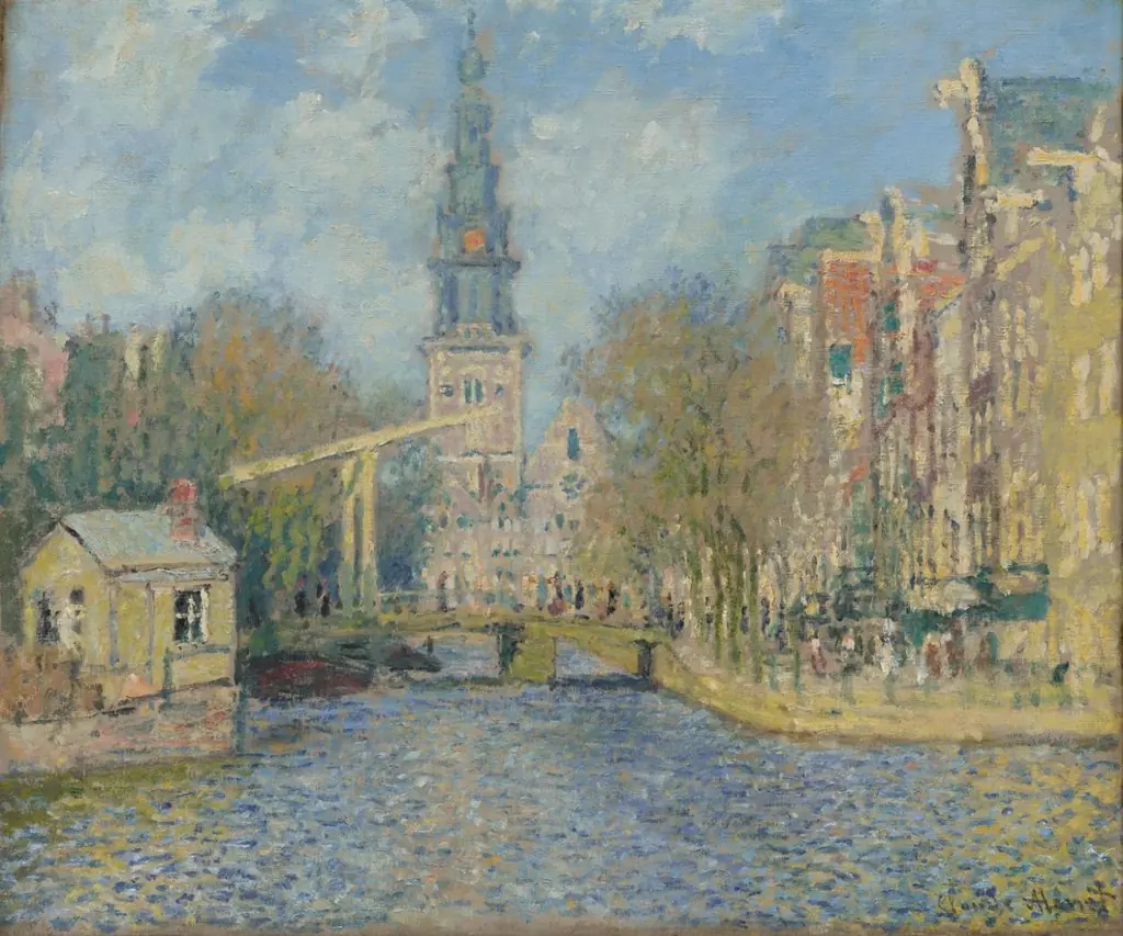 The Zuiderkerk, Amsterdam (Looking up the Groenburgwal)
