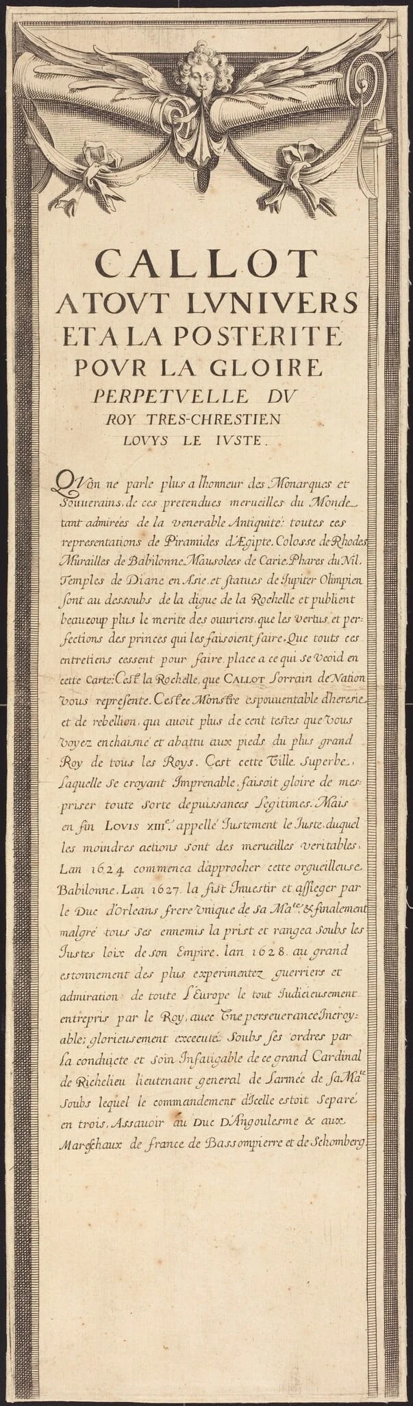 The Siege of La Rochelle [plate 4 of 16;  set comprises 1952.8.97-112], by French 17th Century, ink, 1630