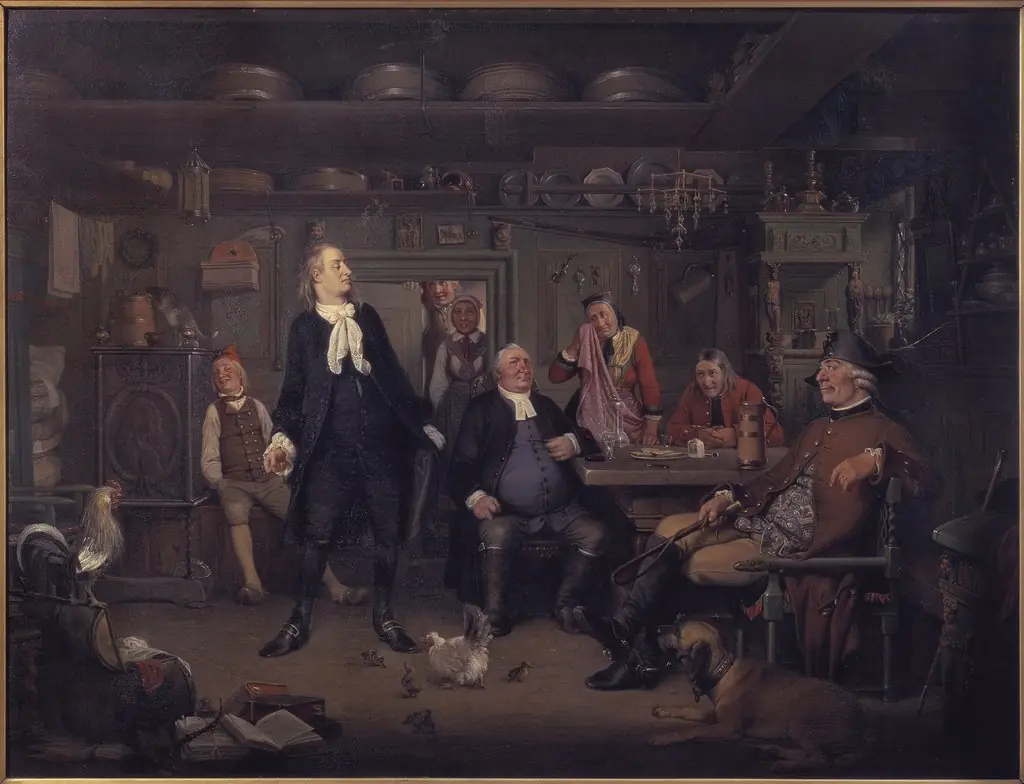 Fra Ludvig Holbergs "Erasmus Montanus", III akt, 3. scene