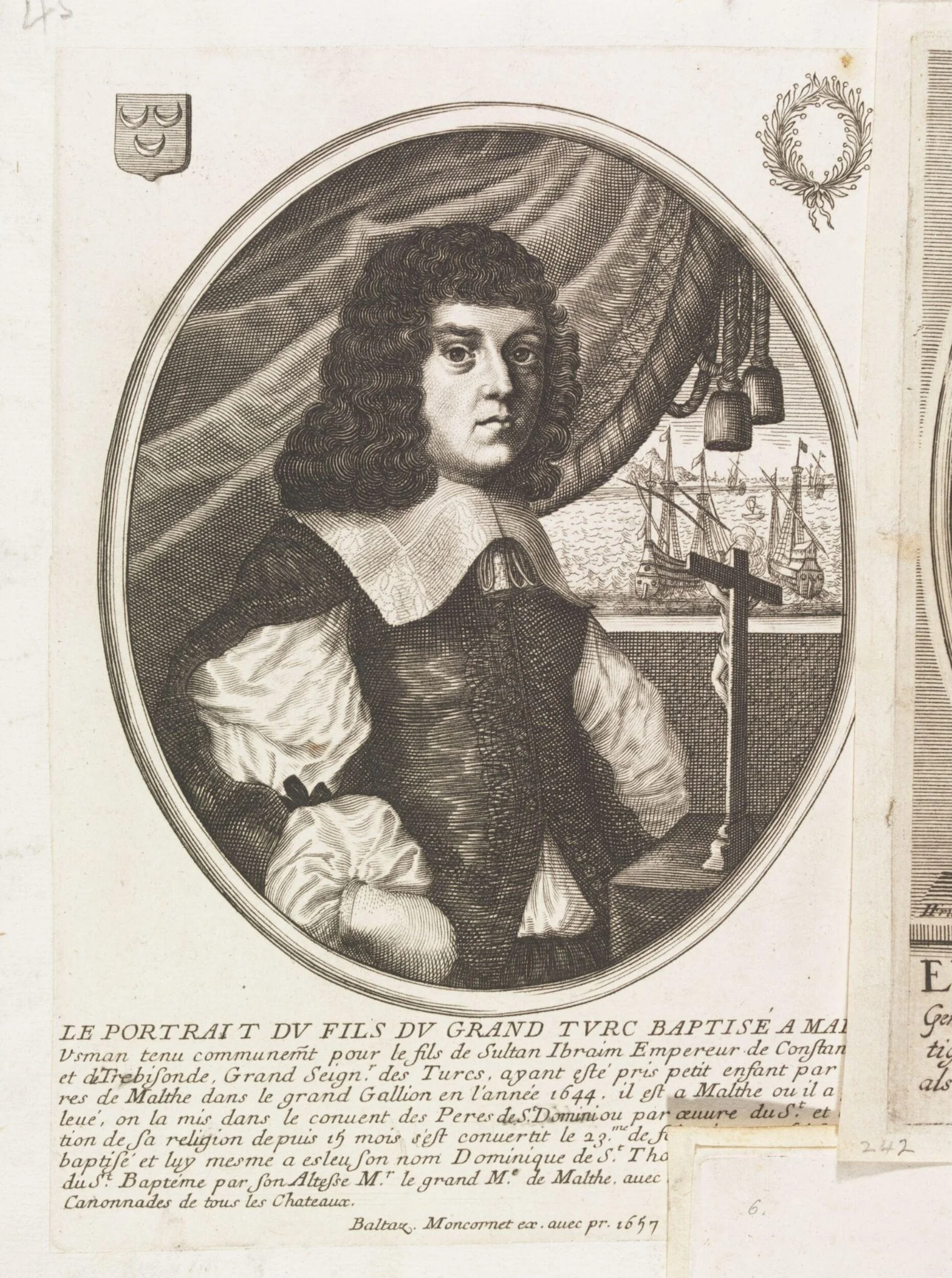Turkish sultans, sultanas and other historical figures, by Moncornet, 1657