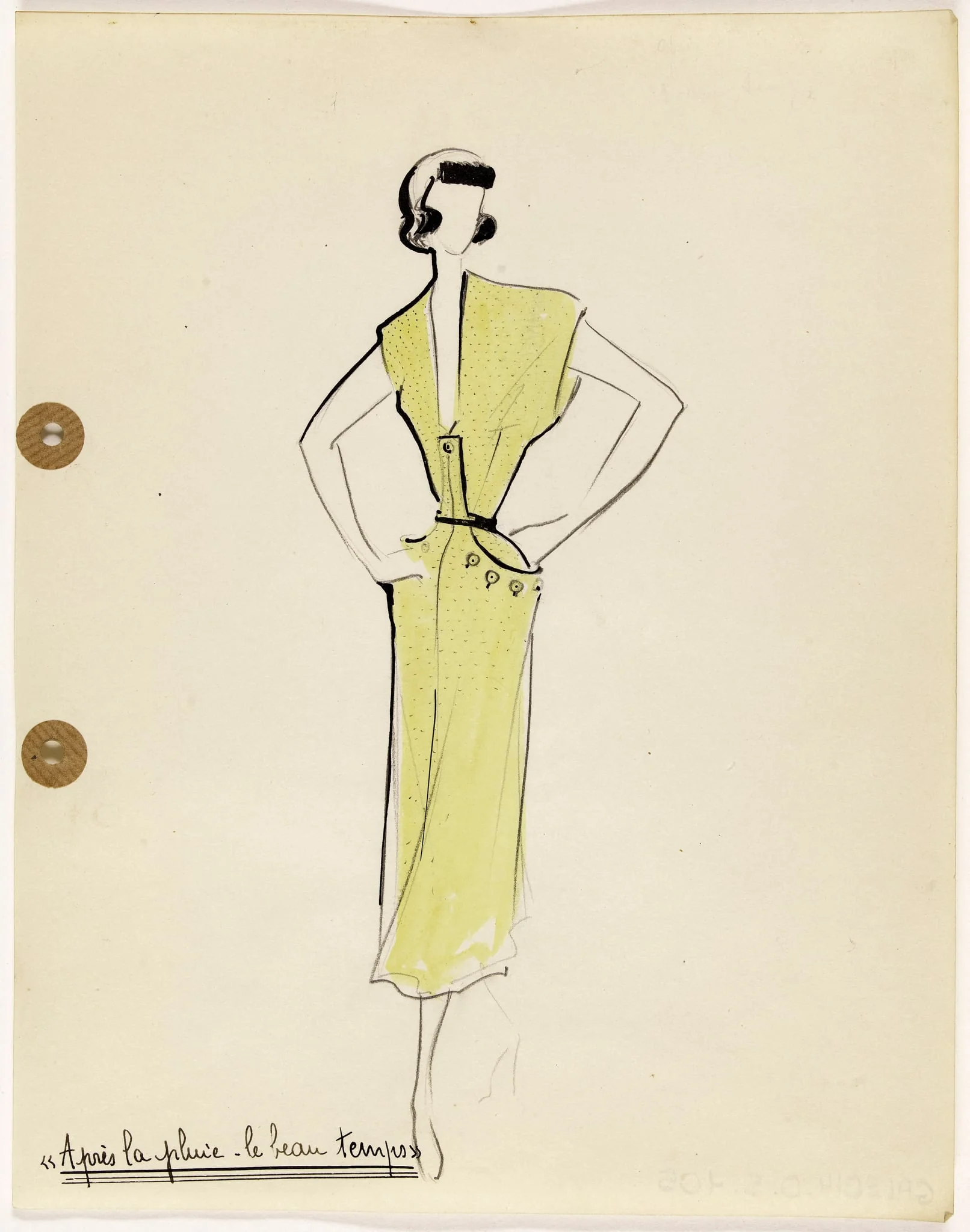 'Après la pluie le beau temps', by Carven, 1949