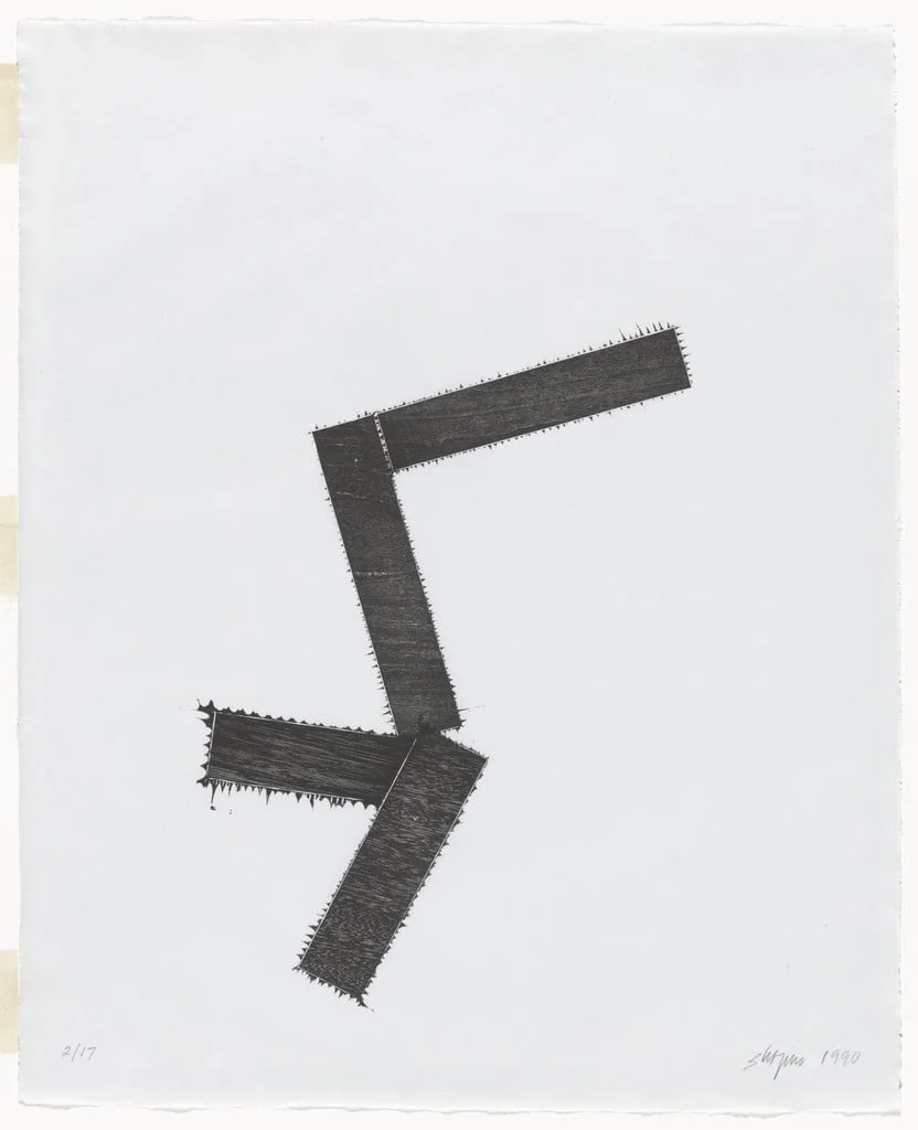Untitled, by Joel Shapiro, ink, 1990
