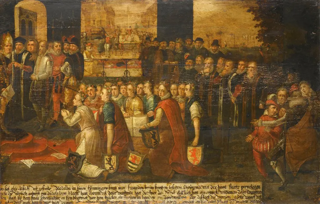 Allegory on the tyranny of the Duke of Alva in the Netherlands