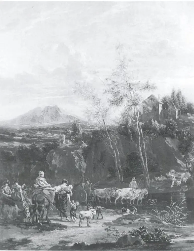 Peasants and Cattle at a Ford