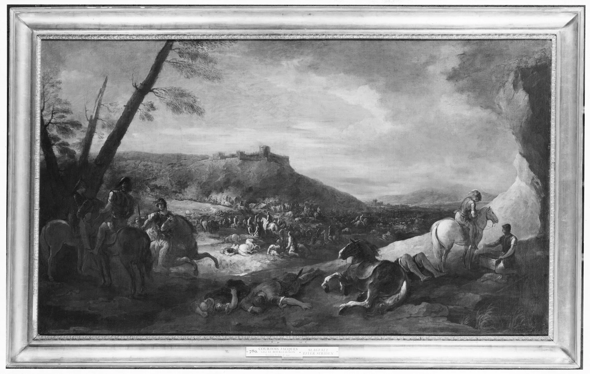 A Field after a Battle, by Unknown, oil