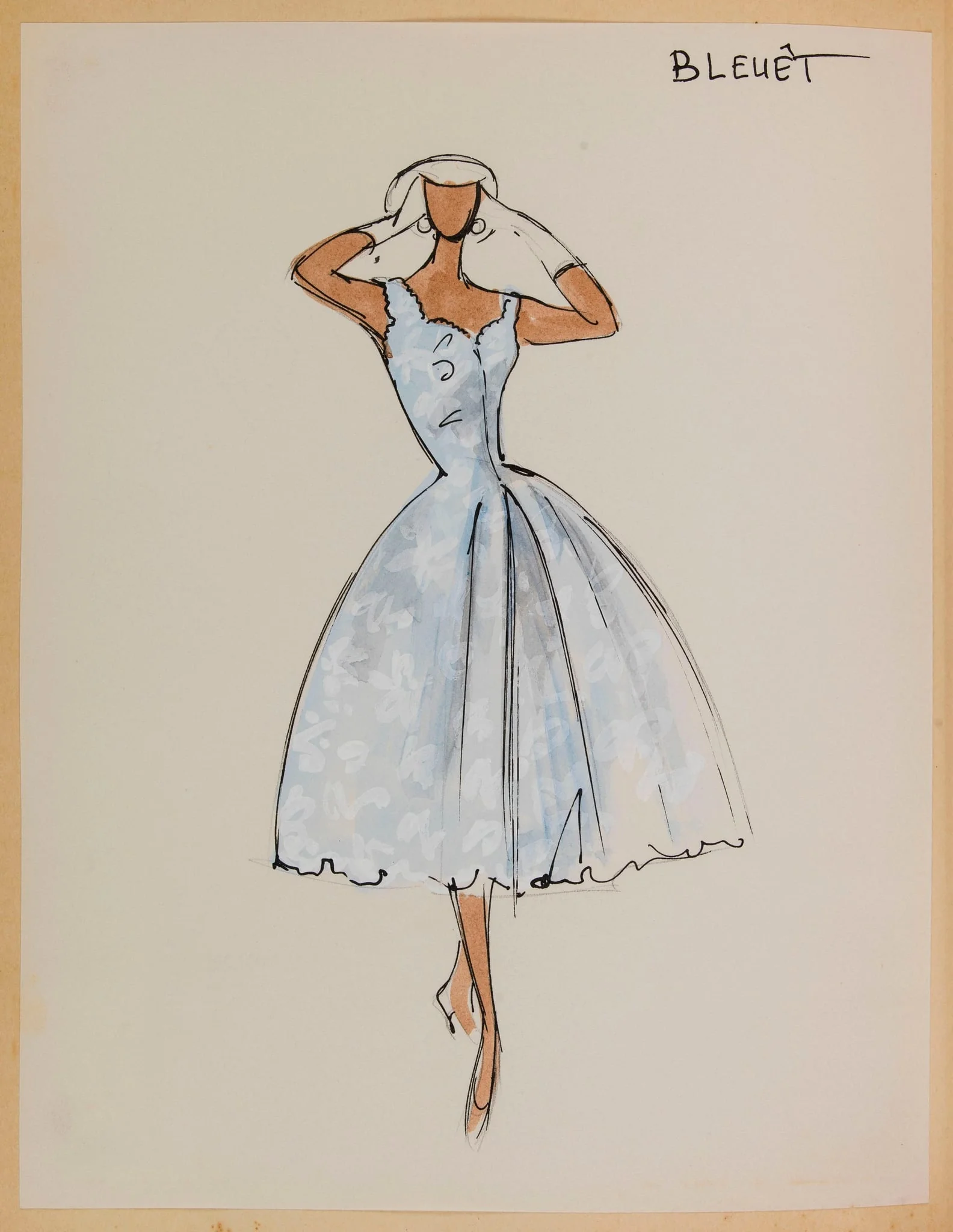 Bleuêt, by Carven, 1956