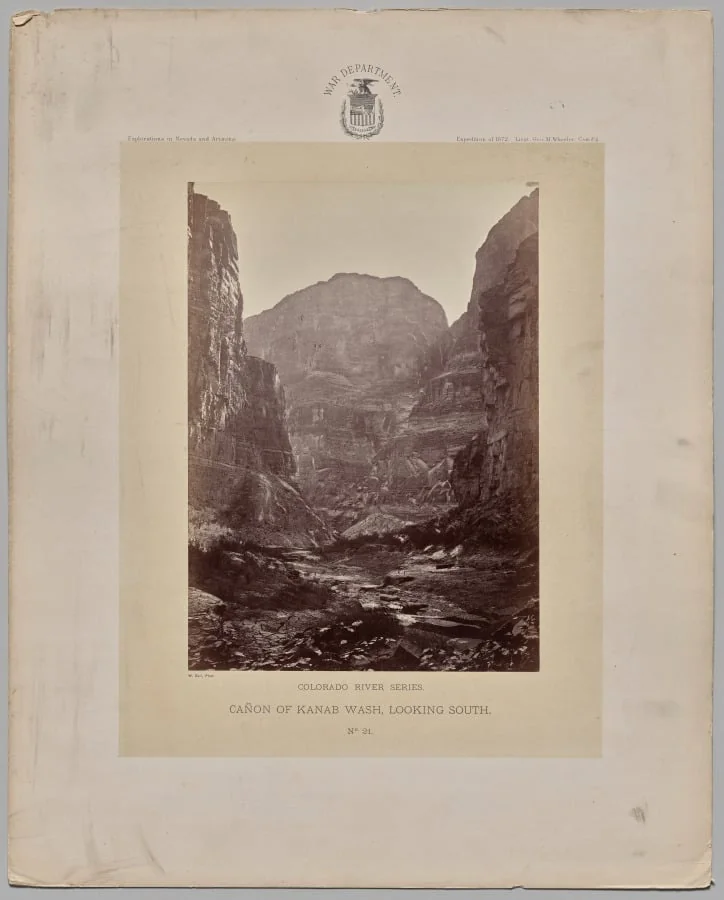 Canon of Kanab Wash, Looking South, Colorado River