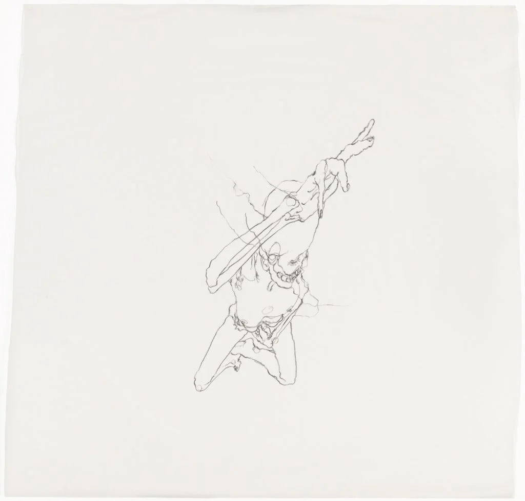 Untitled, by Chloe Piene, charcoal, 2003