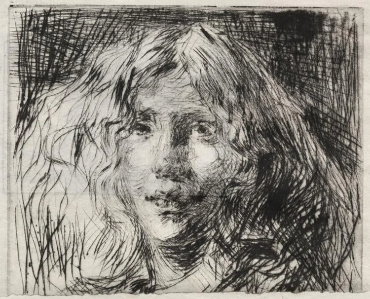 Joanna Hefferman, "La Belle Irlandaise", by James McNeill Whistler, 1866
