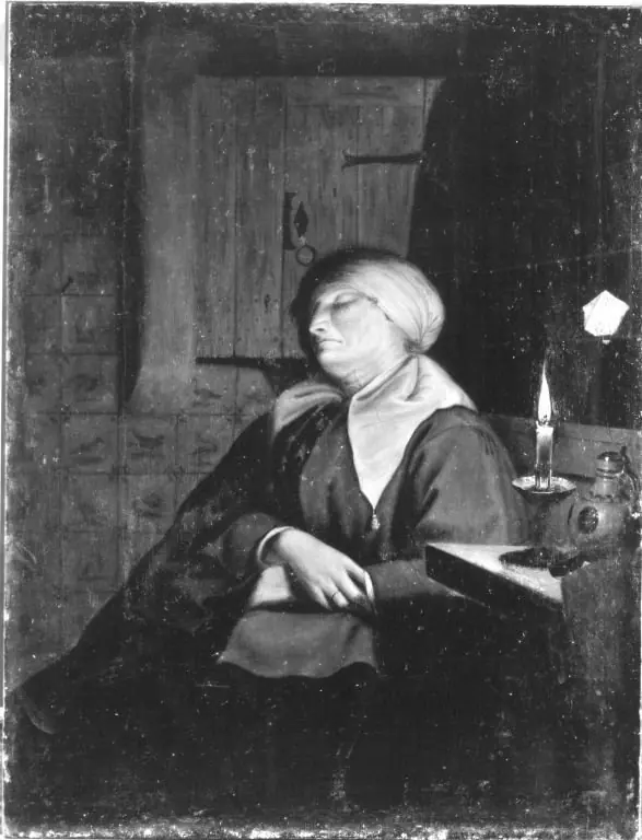 Schlafende Frau