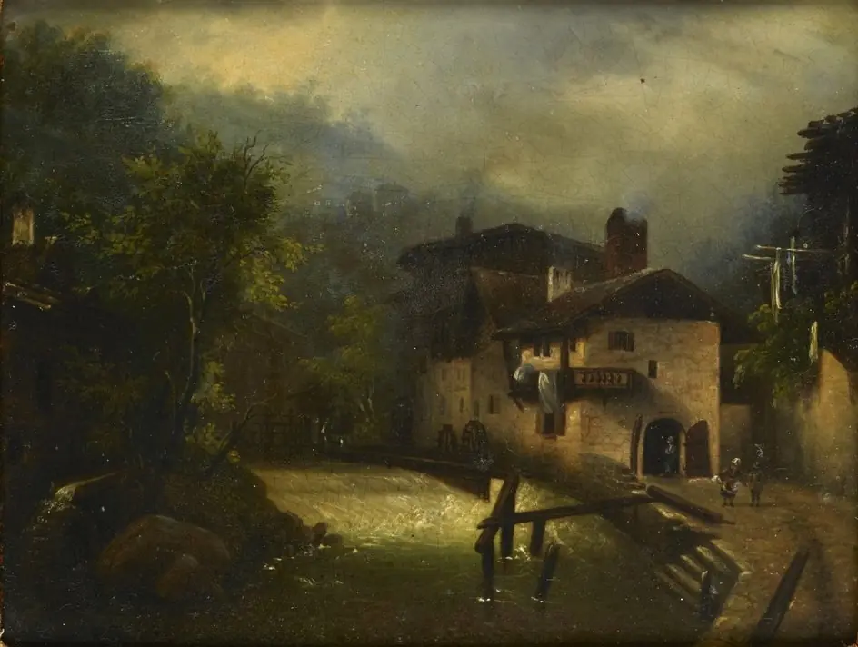 A Mill in a mountainous Landscape