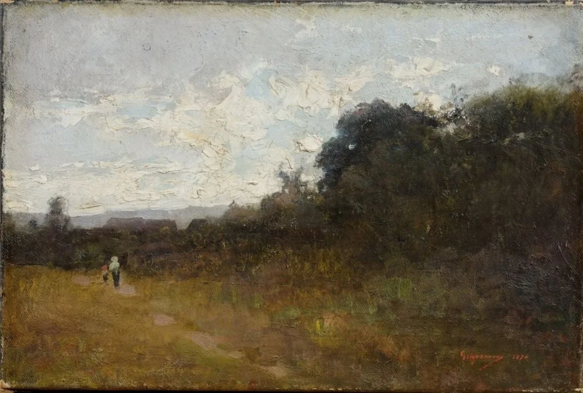 Peisaj, by Nicolae Grigorescu, 1870