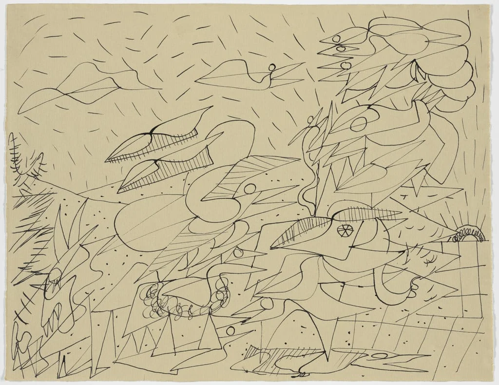 Untitled, by Richard Mortensen, ink, 1942