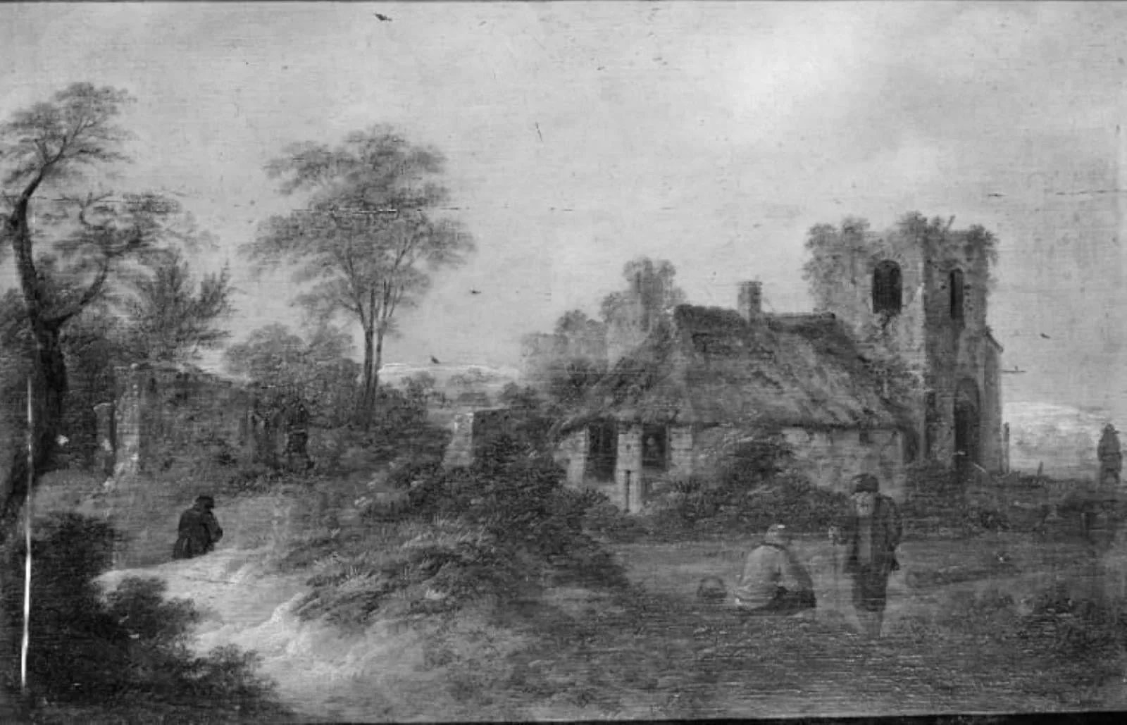 Dune Landscape with a Dilapidated Cottage, by Unknown, unspecified, 1750