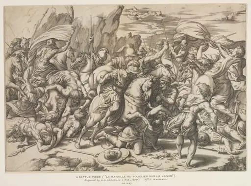 La bataille au bouclier sur la lance