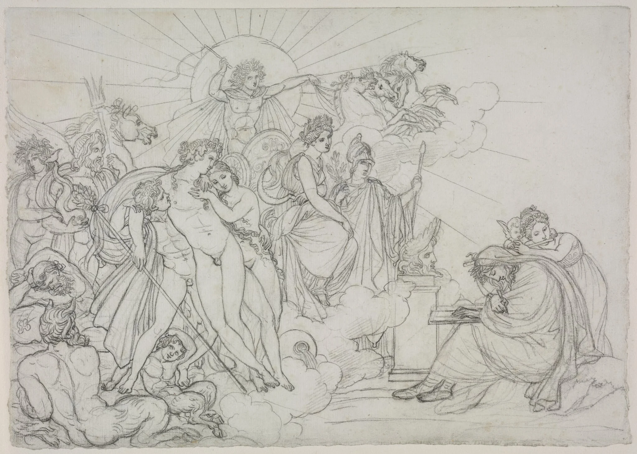 Invocation to the Divinities who preside over Agriculture from Virgil's "Georgics", by Anne-Louis Girodet, 1798