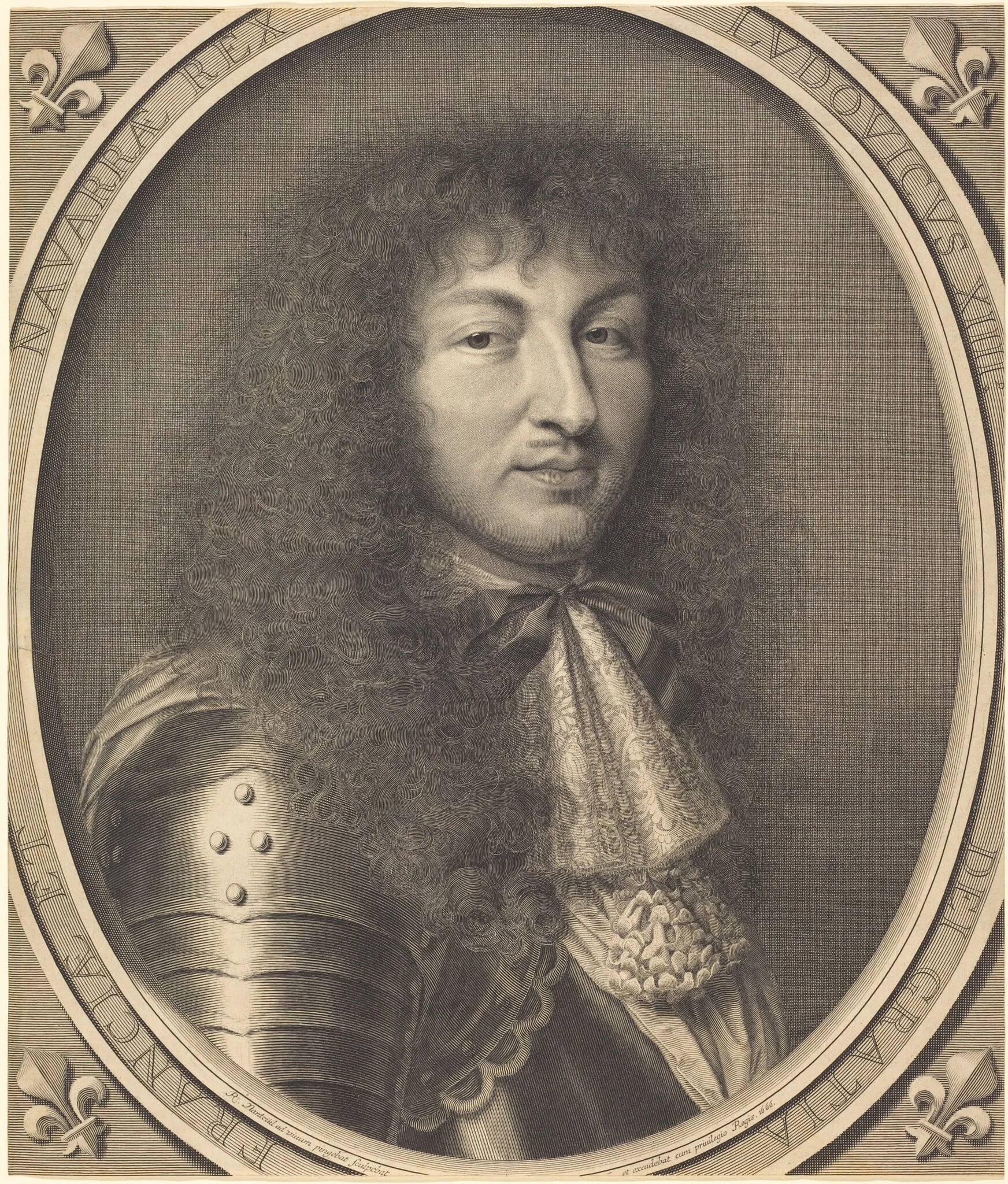 Louis XIV, by Robert Nanteuil, ink, 1666