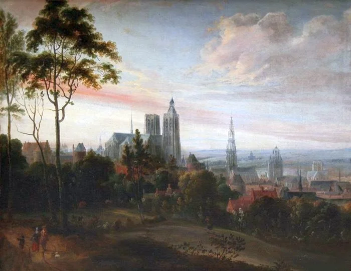 View on Brussels, by Theodoor van Heil, oil, 1650
