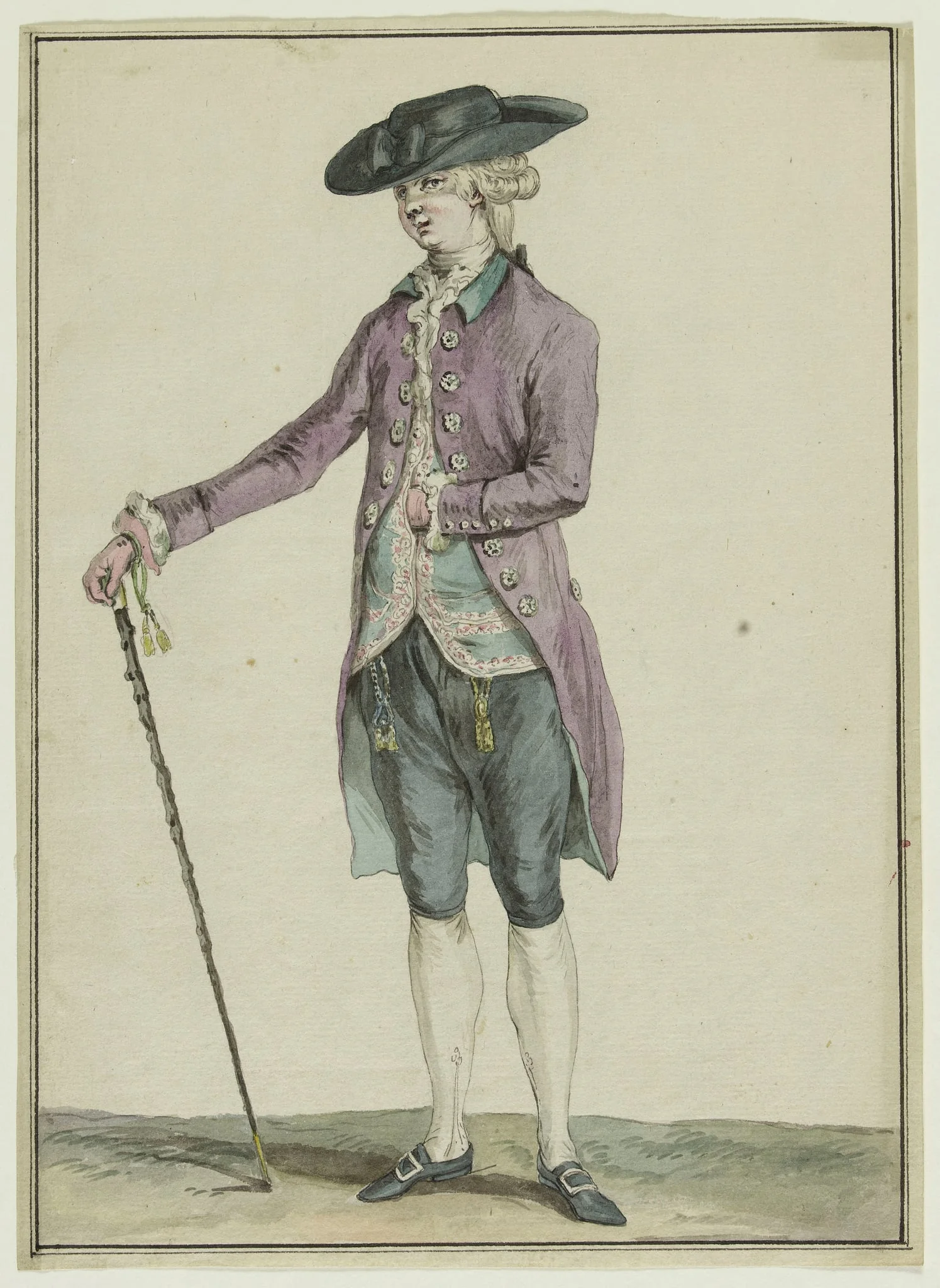 Petit maître en chenille, Habit du matin