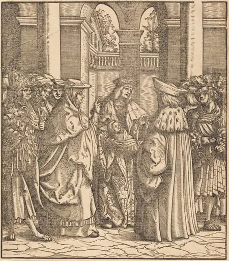 The Archbishop Blessing the Child after the Baptism