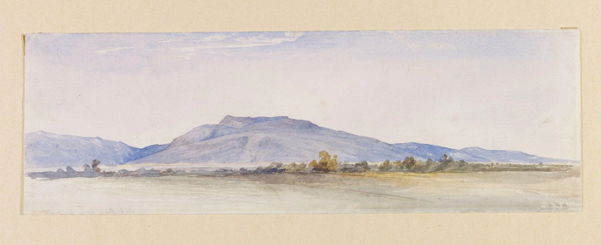 The Xanthus Valley, Lycia, by Harry John Johnson, watercolor, 1844