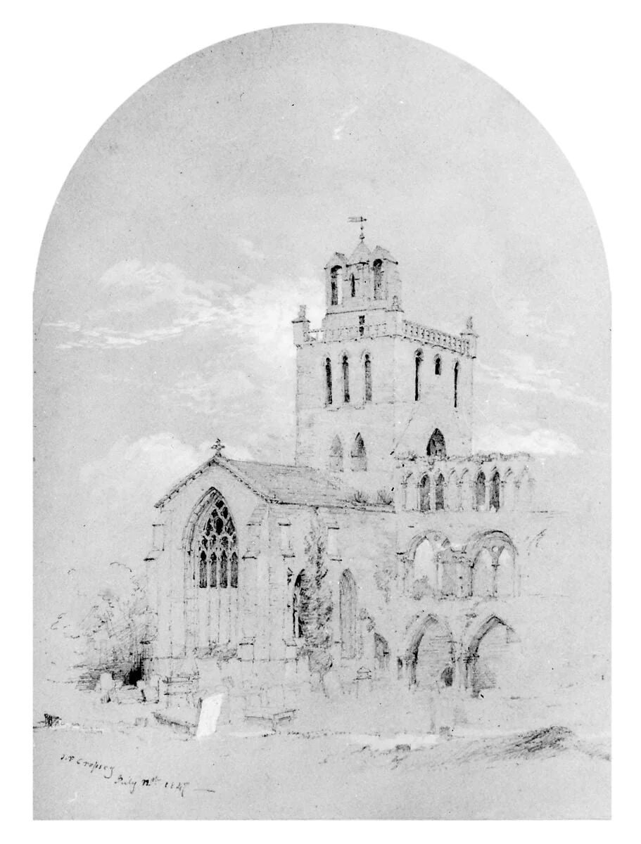 Jedburgh Abbey (from  Cropsey Album)