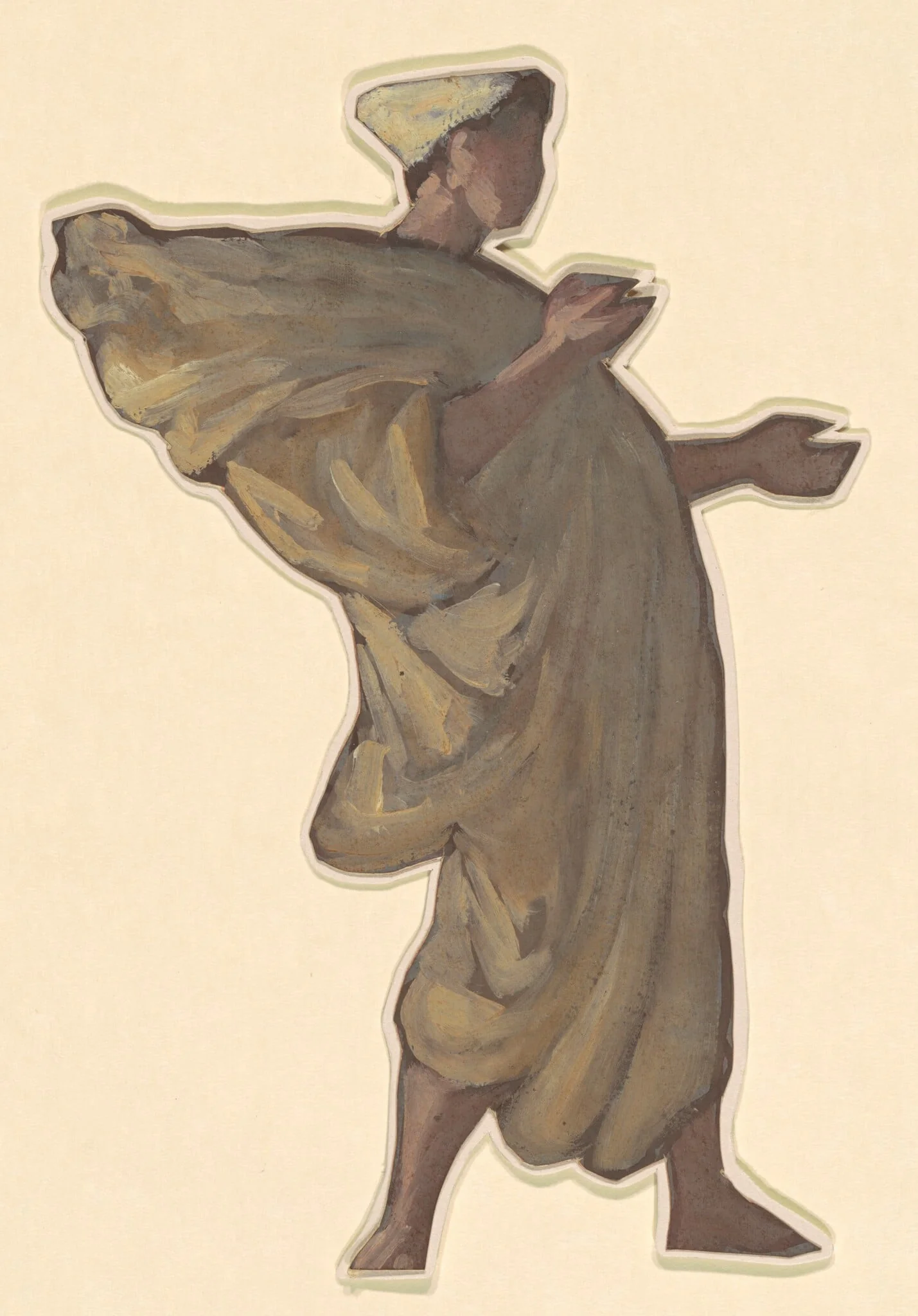 Study for "Greek Girls Bathing", by Elihu Vedder, oil, 1872