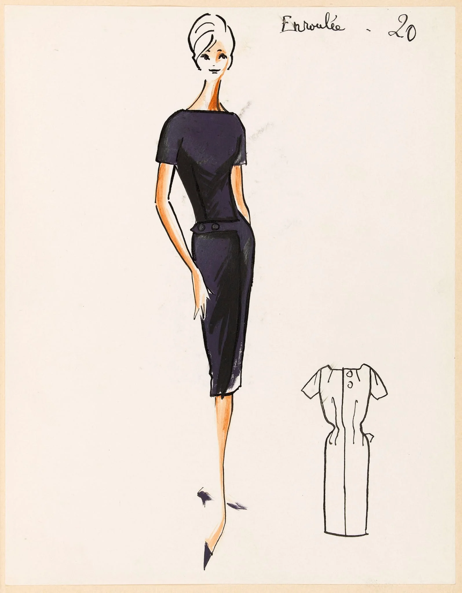 Enroulée, by Marie-Louise Carven, 1959