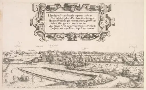 Panoramic View of Nuremberg:  Left Portion