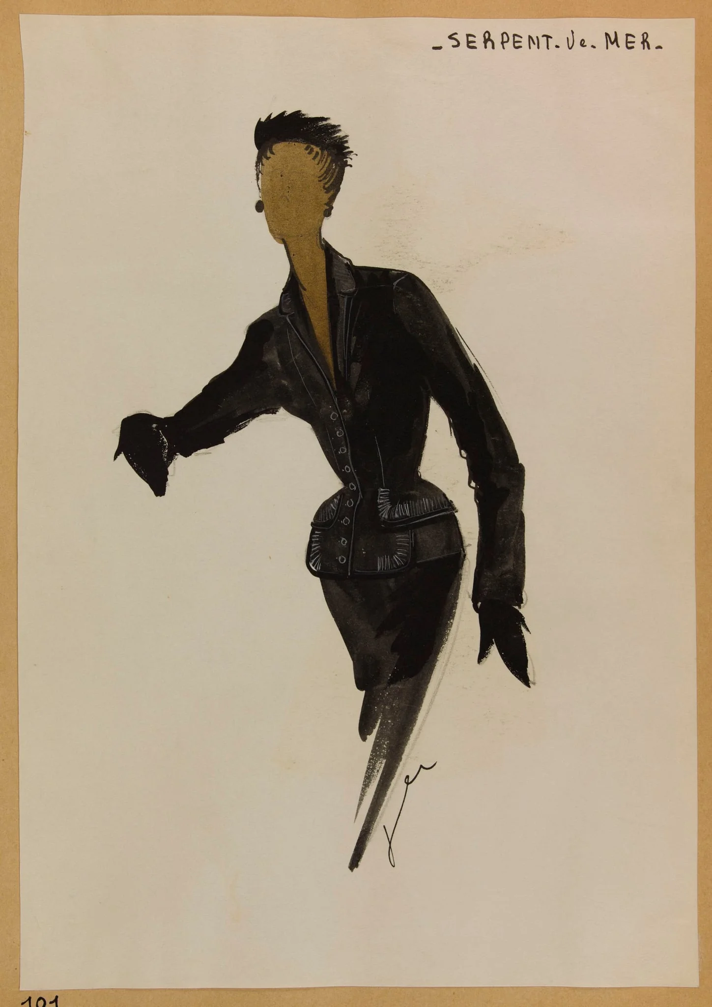 Serpent de mer, by Carven, 1952