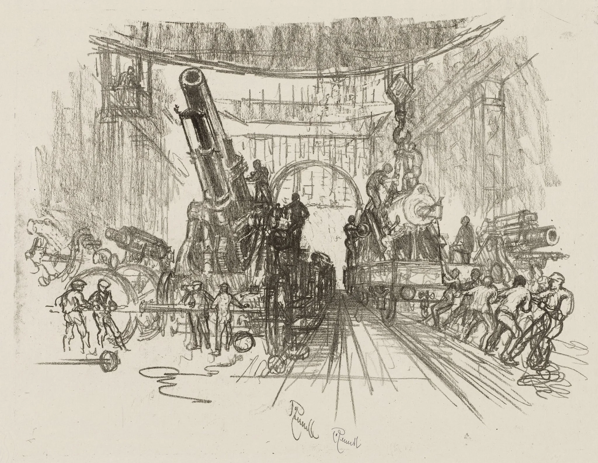 English War Work:  Ready for War, by Joseph Pennell, 1916