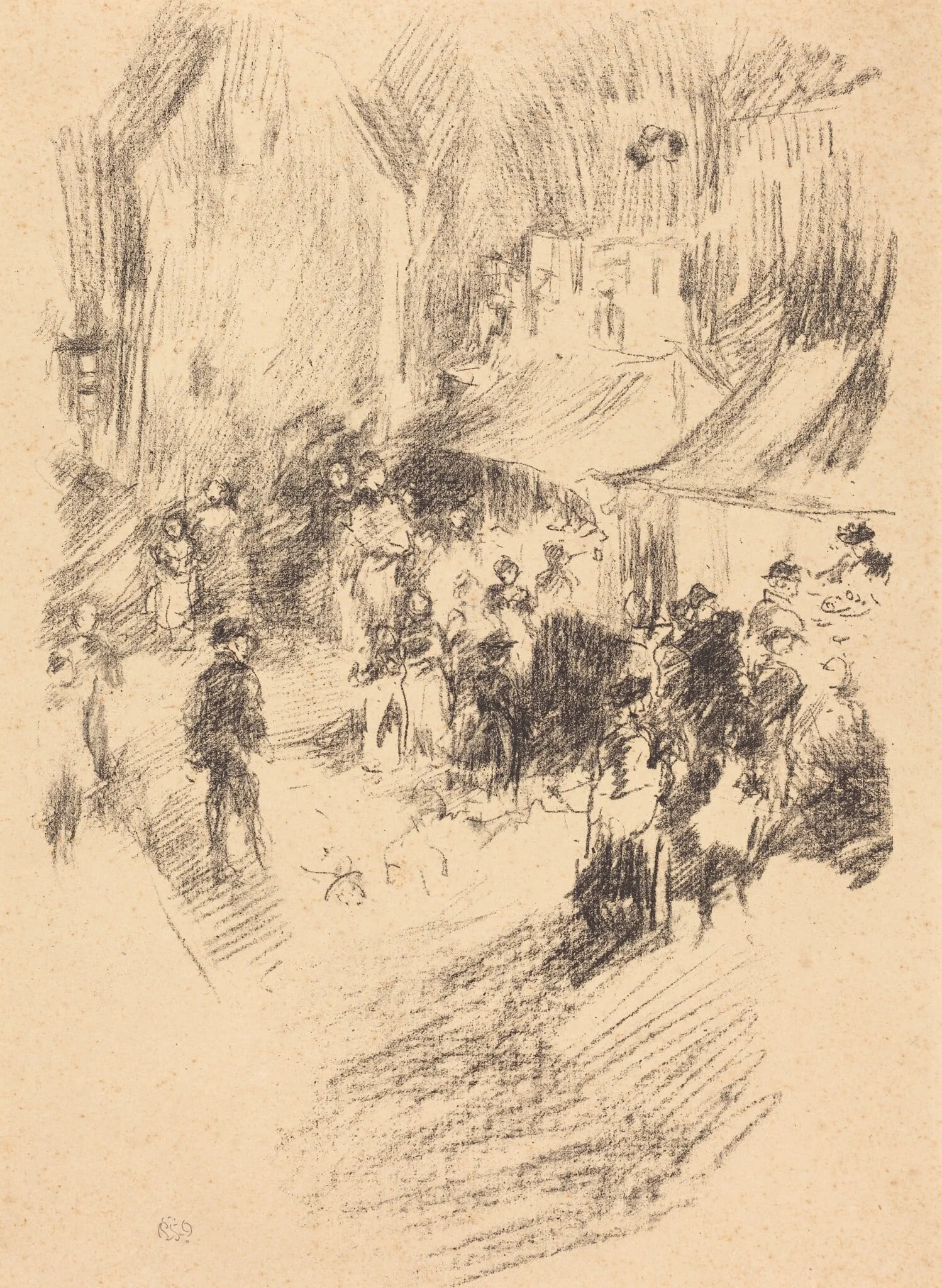 The Fair, by James McNeill Whistler, ink, 1896