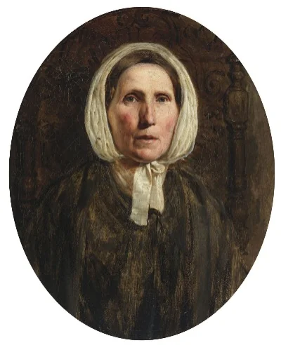 Portrait of The Artist's Mother, by William Henry Hunt, oil, 1837