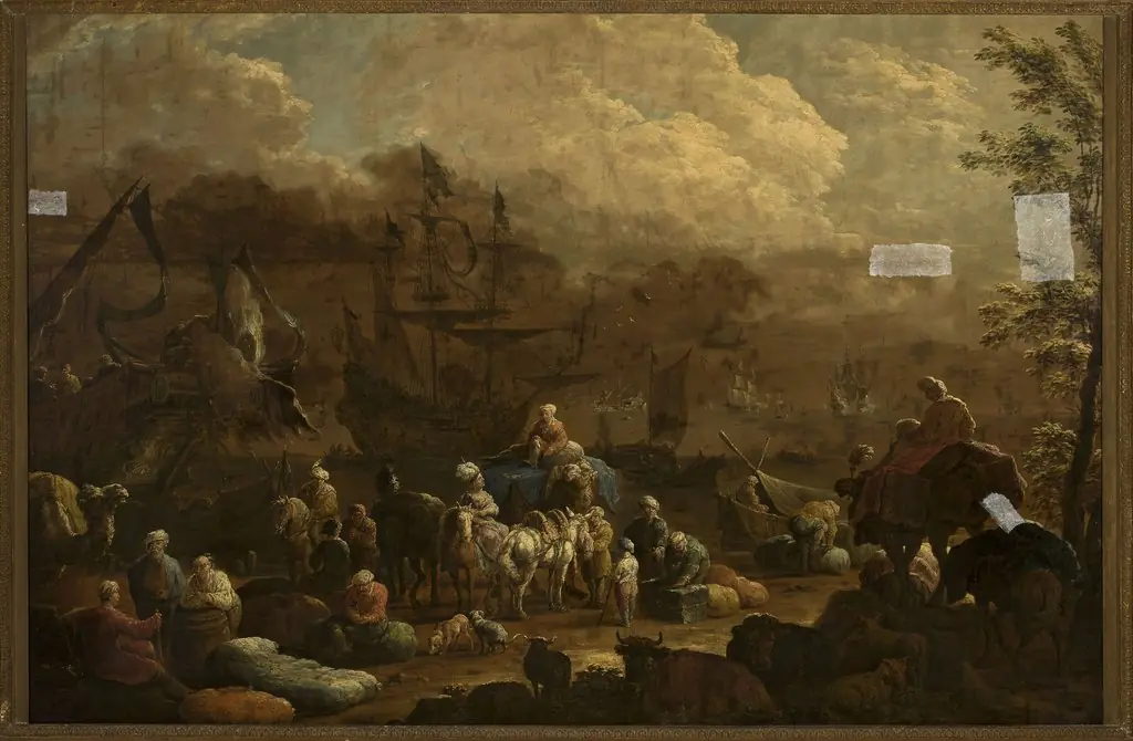 At an Eastern port