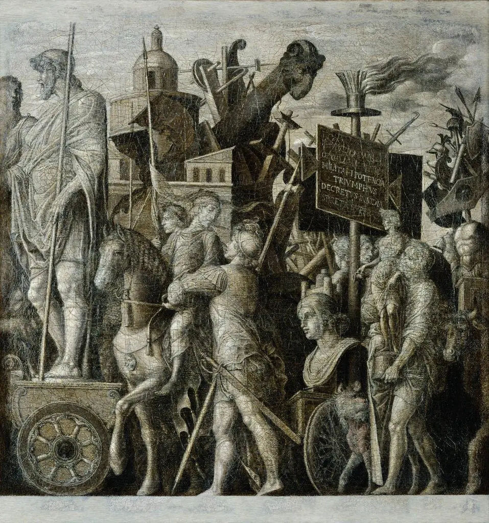 Triumphs of Caesar: Statues of Gods and Siege Equipment