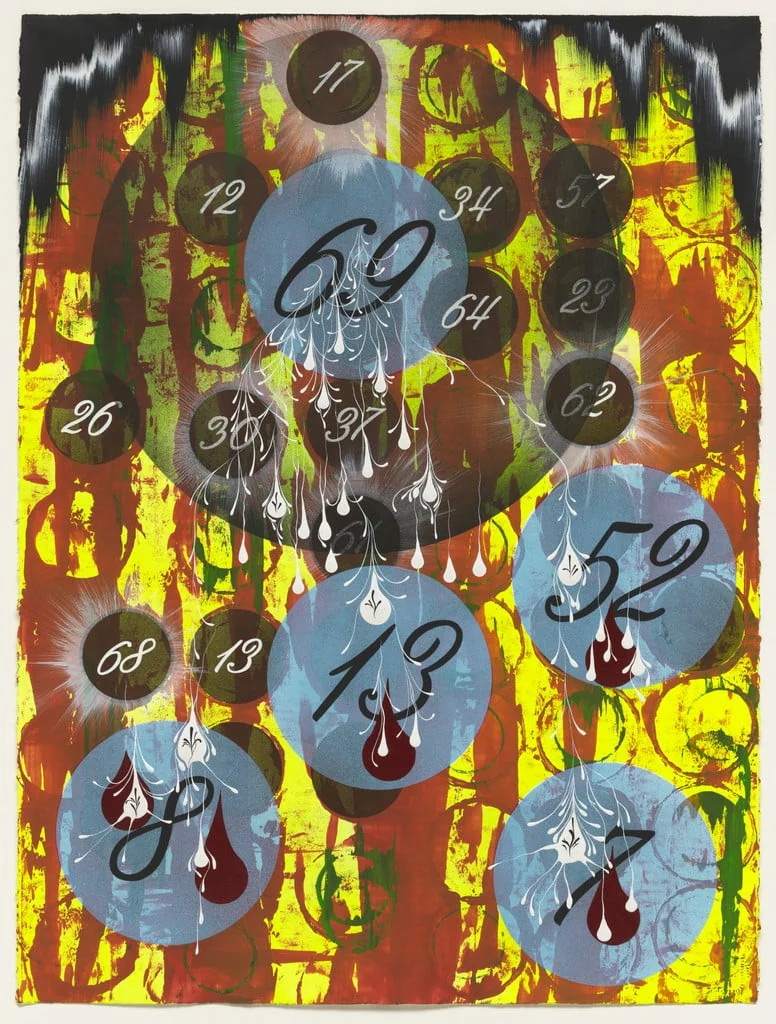 Untitled, by Lari Pittman, paint, 1990