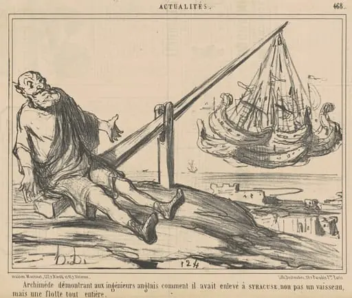 Archimède démontrant aux ingènieurs anglais ...